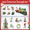 544 Piece Children's Christmas Advent Gifts 2024, STEM Play Sets, Christmas Themed Mini-Block Sets, Surprise Collection Party Atmosphere Gifts, for Kids Boys Girls Ages 6+